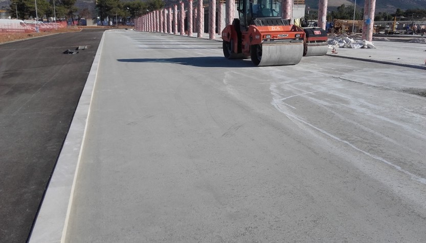 CEMEX uvaljani beton RCC Zračna luka Split